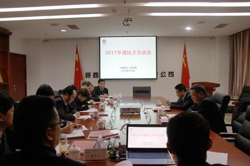 寧興剛董事長蒞臨大秦置業(yè)公司指導(dǎo)召開2017年度民主生活會(huì)