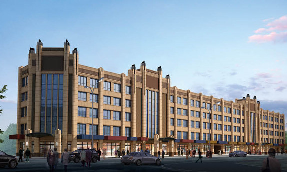 陜煤建設(shè)天工公司雅荷中央廣場1#、2#樓封頂