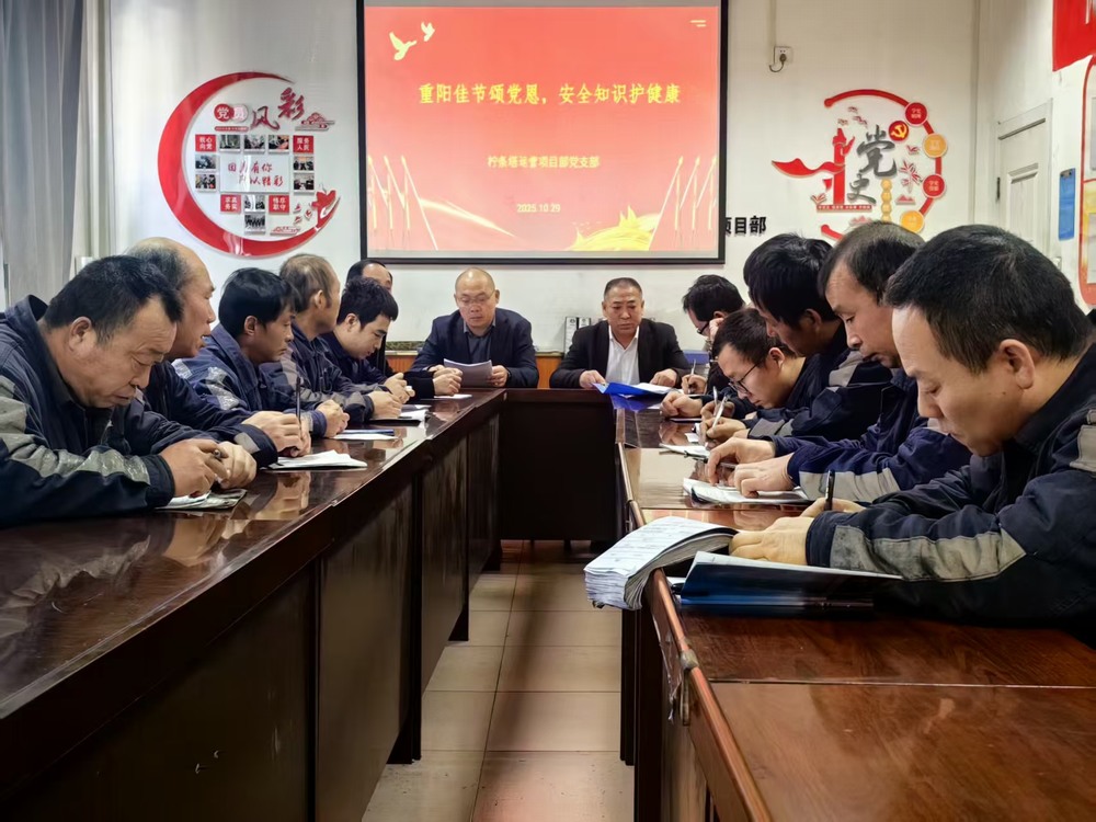 陜煤建設(shè)洗選煤運(yùn)營公司檸條塔運(yùn)營項(xiàng)目部黨支部開展 “情暖金秋，愛在重陽”主題黨日活動(dòng)