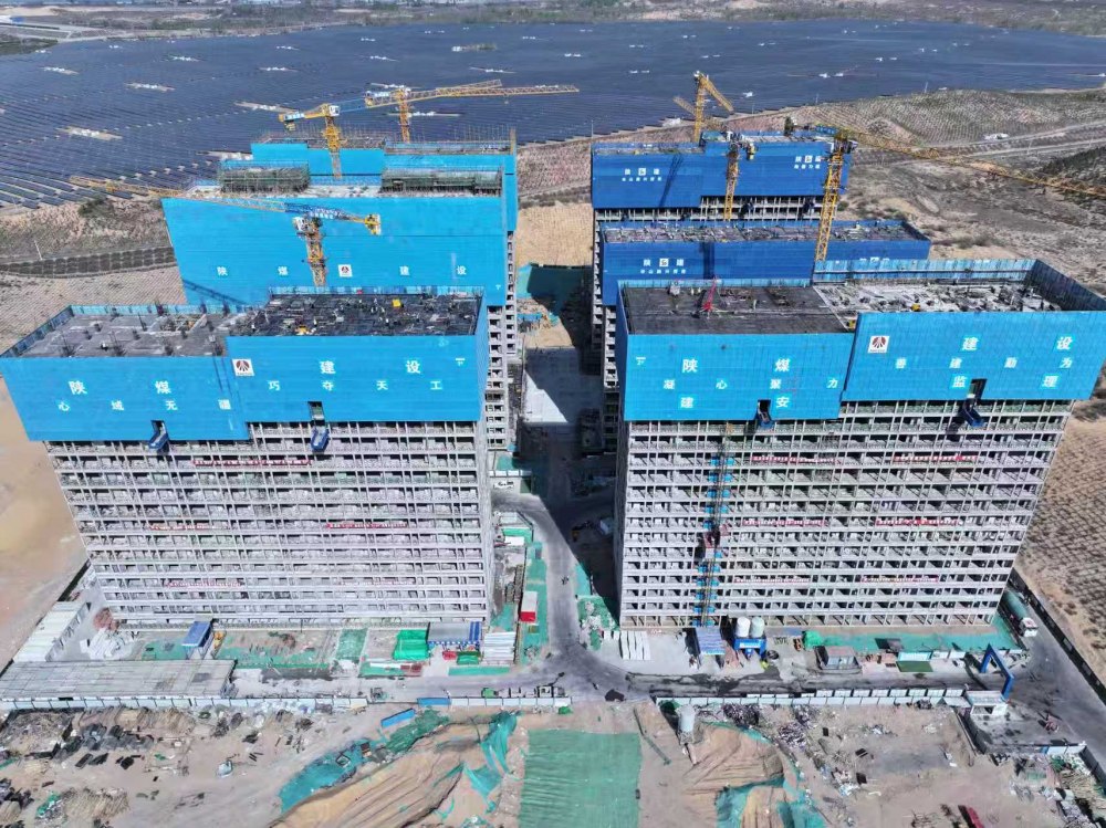 榆林化學(xué)倒班宿舍2#樓提前封頂，開啟項目交付新征程